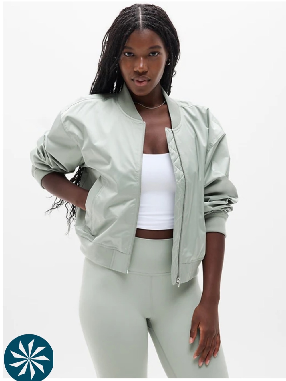 SET!!! Athleta Endless Bomber Jacket & Flex High Rise Pant Set!
